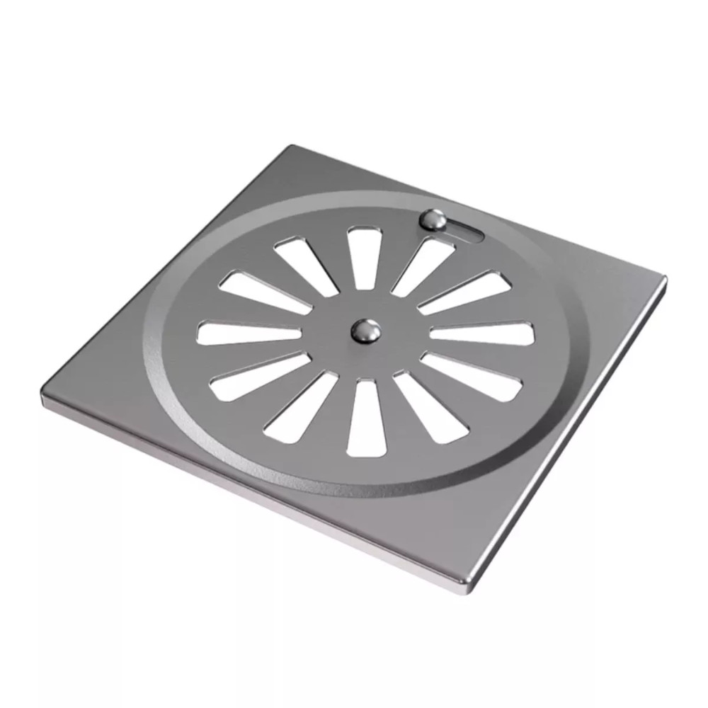 Tampa De Ralo Inox 15cm Quadrado - Docol Original — imagem 2 de 2