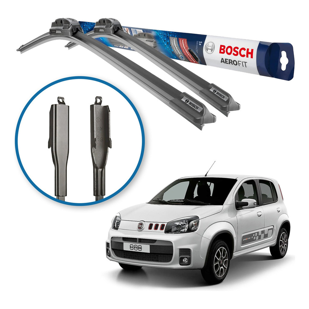Palheta Parabrisa Bosch Novo Uno Sport 2015 2016 2017 2018  Bosch em Oferta na Shopee
