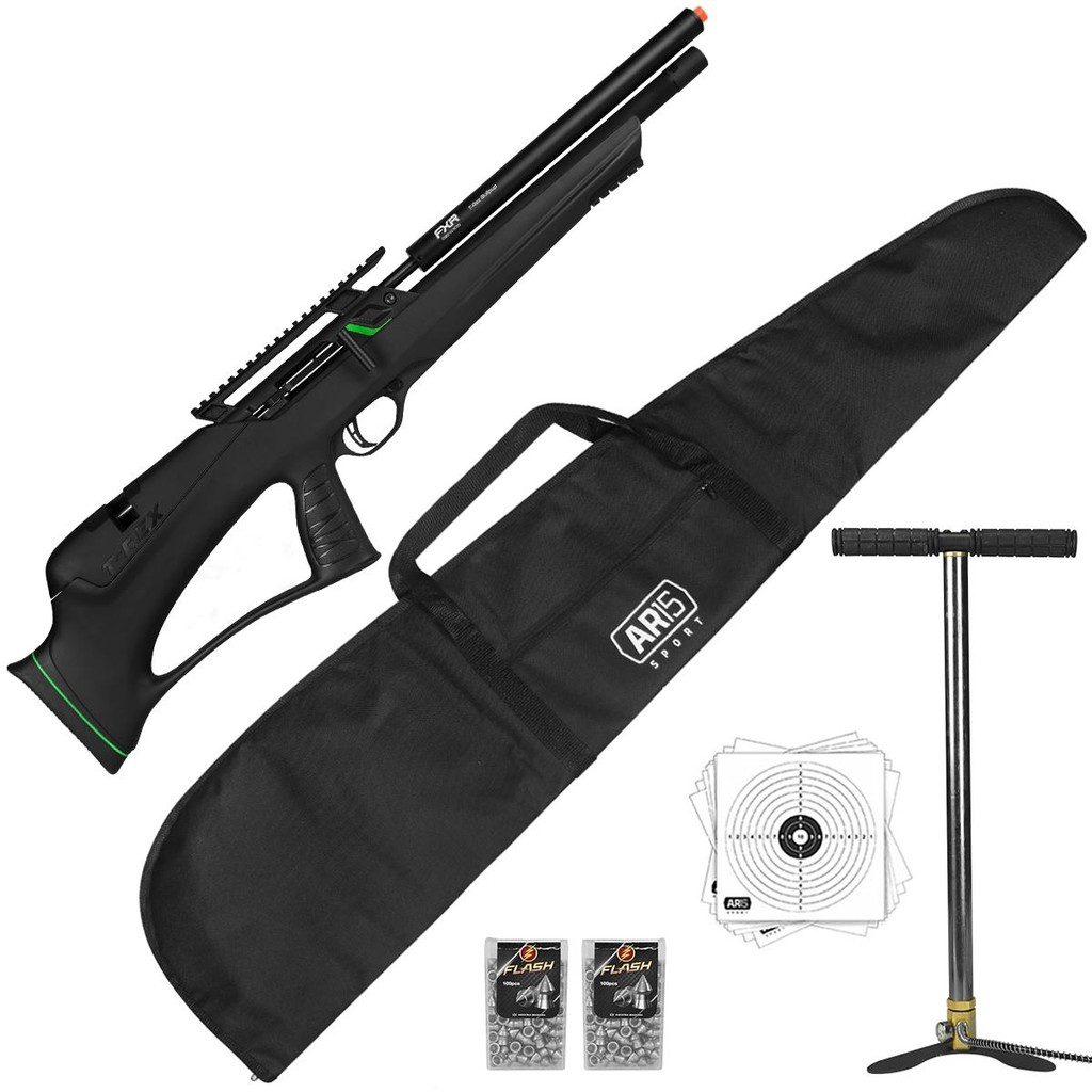 Kit Espingarda 5.5 Artemis T-Rex + Bomba Manual Fixar 300BAR em Oferta na Shopee
