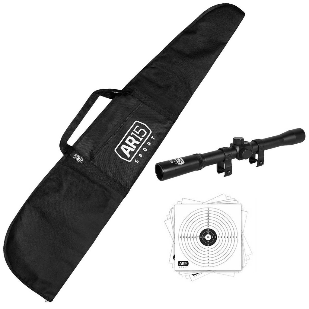 Luneta 4x20 + Kit Capa Acolchoada  + Alvos De Papel em Oferta na Shopee