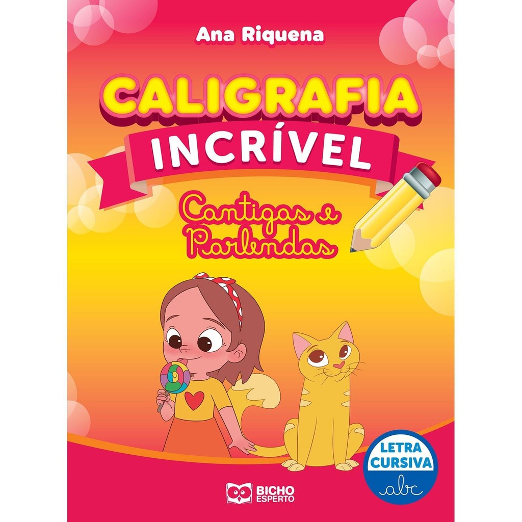 Meu Primeiro Livro de Caligrafia: Cantigas Parlendas Cursiva em Oferta na Shopee