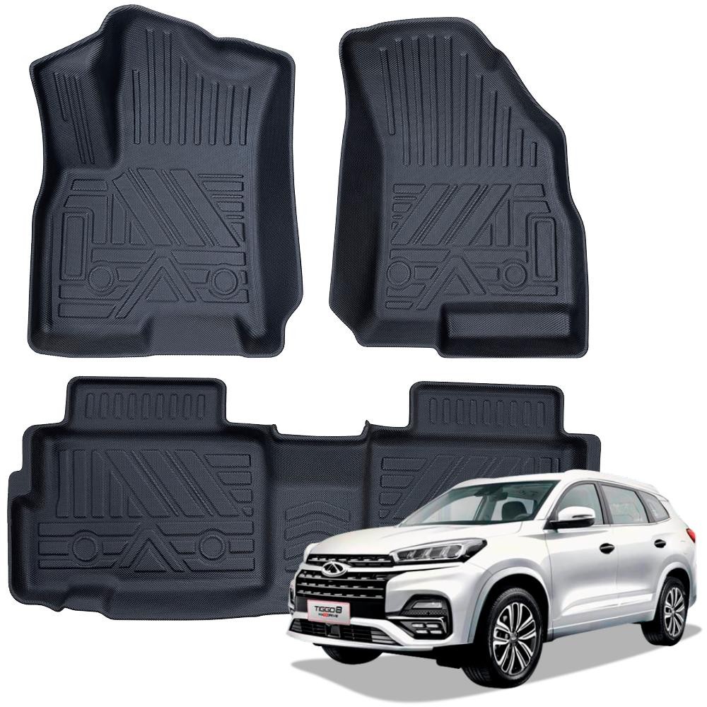 Tapete automotivo bandeja de borracha para TIGGO 8 Conjunto 3 peças Ekap em Oferta na Shopee