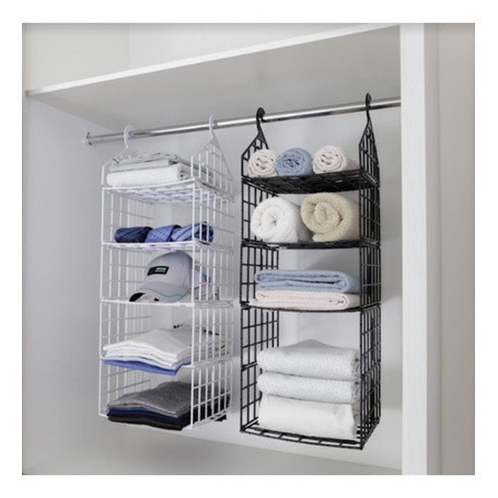 Organizador Plástico Suspenso Dobrável 5 Níveis Vertical Telado Multiuso Resistente Articulado