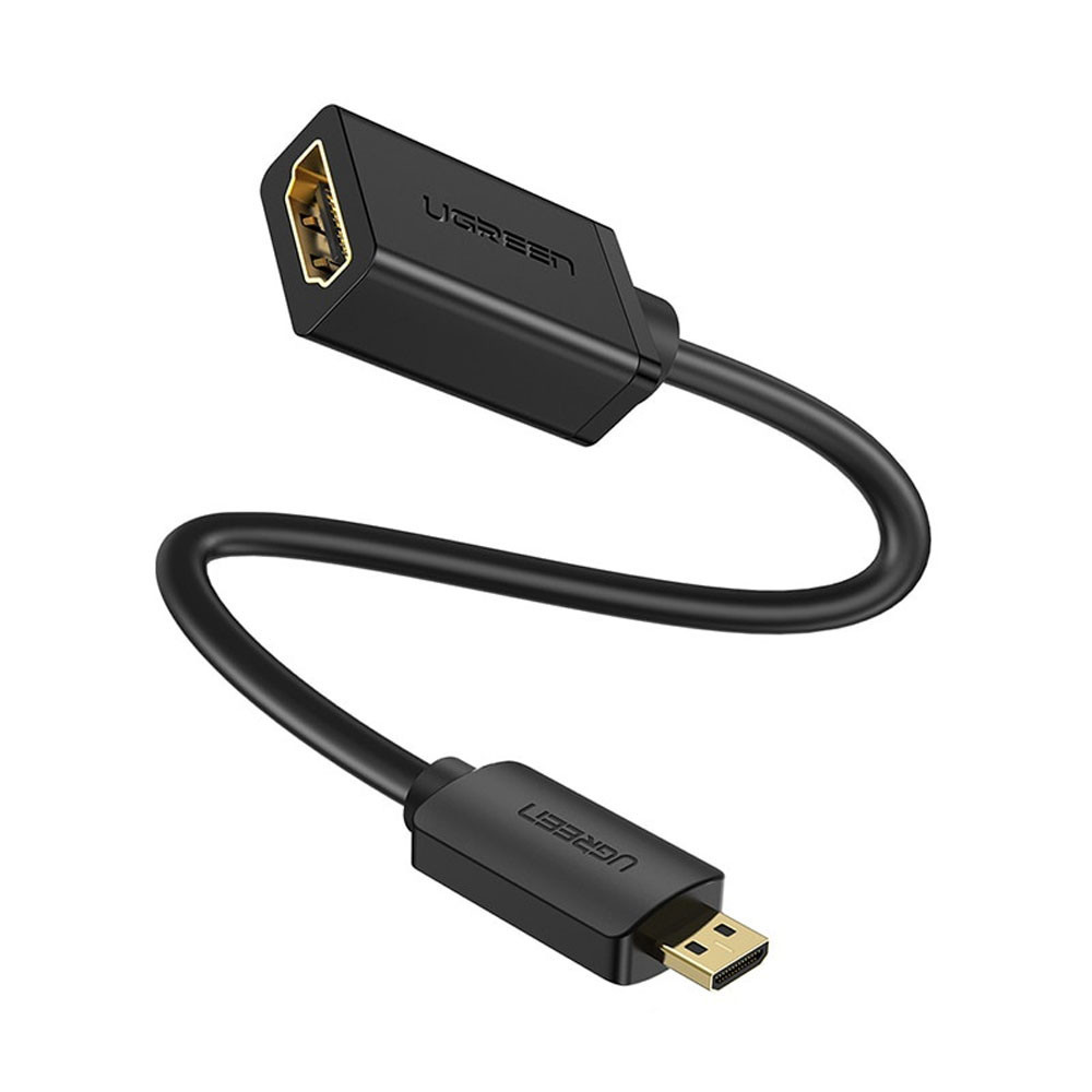 Cabo Adaptador Micro Hdmi para Hdmi Ugreen 22cm Preto em Oferta na Shopee