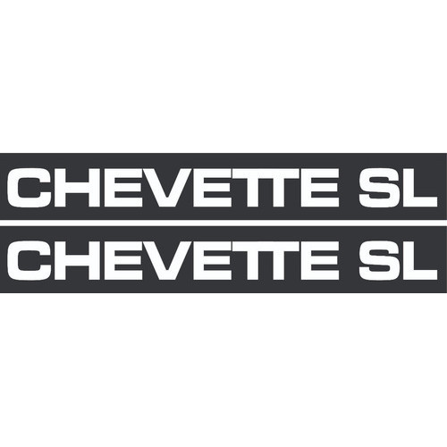 Adesivo Aplique Lateral Decorativo Emblema Resinado Chevette