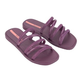 Chinelo Feminino Ipanema Solar Brilha Slide Roxo Glitter