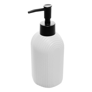 Porta Sabonete Líquido Wolff Arcos de Cerâmica Branco 350ml