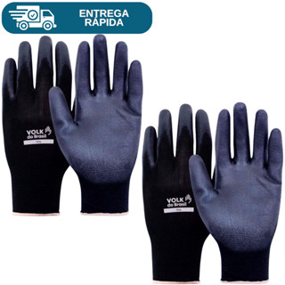 Kit 2 Prs Luva De Segurança Multitato Tatil Tato Poliamida Com Banho PU Antiestática Mecânico Pedreiro Serviços Gerais em Oferta na Shopee