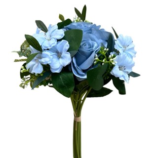 Buquê de Rosas Com Astrómelias Folhagens Completo Artificial em Oferta na Shopee