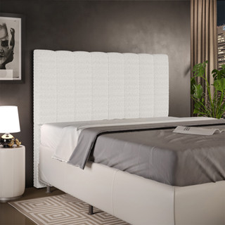 Cabeceira Cama Box Casal 140 cm Dália W01 Bouclê Cru - Lyam Decor em Oferta na Shopee