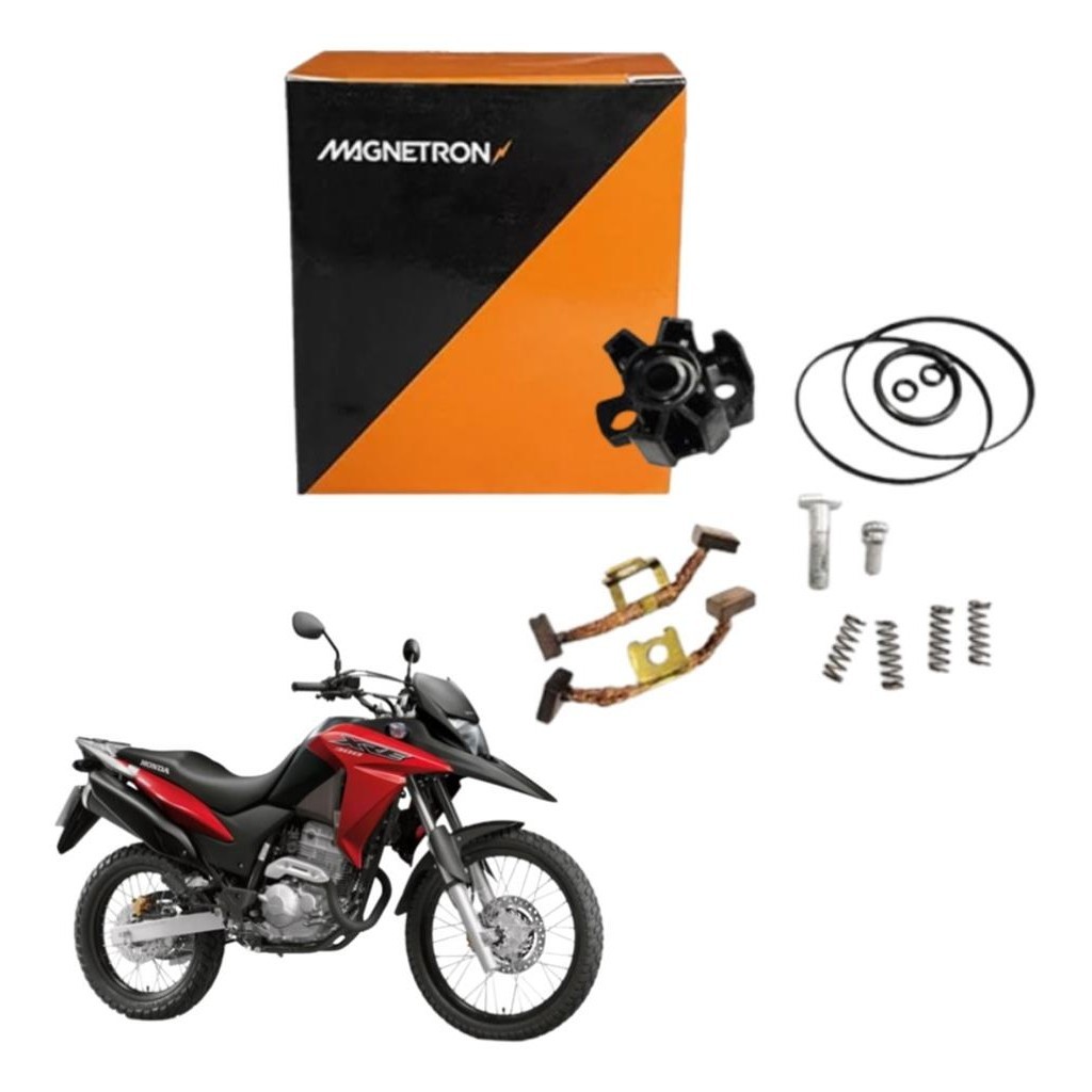 Suporte Escova Motor Partida Crf 230 Xre 300 CB 250 CB 300 2010 2011 2012 2013 2014 2015 2016 2017 2018 2019 2020 2021 2022 2023 Original Magnetron