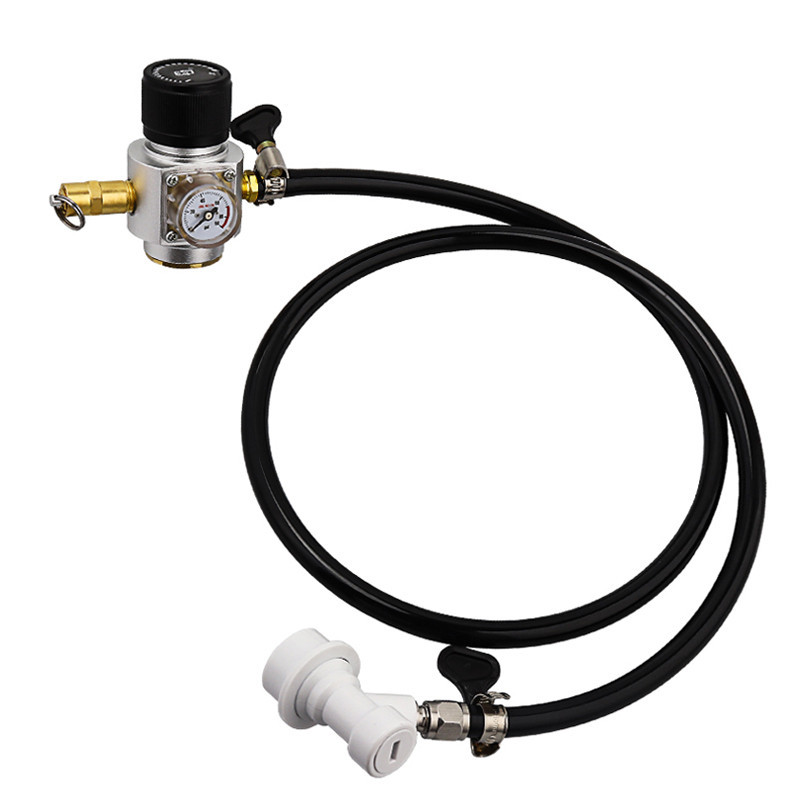 Conjunto De Linha De Gás De Cerveja Carbonatação , Regulador De CO2 De Medidor De Água De Refrigerante 0-90 PSI E Tubo D