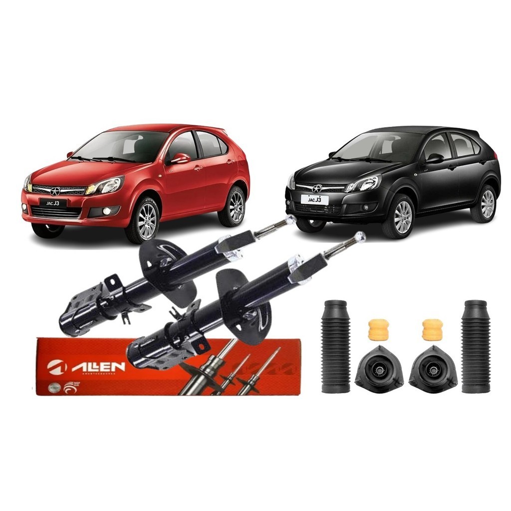 Par Amortecedor Dianteiro Jac J3 1.4 1.5 Coxim Batente Coifa - Spare Parts and Accessories for Vehicles