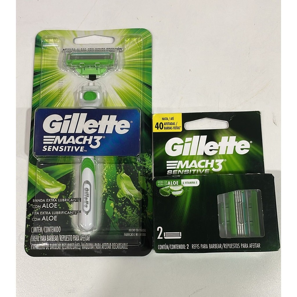 Kit Gillete Aparelho e Recarga Mach3 (ESCOLHA O SEU)