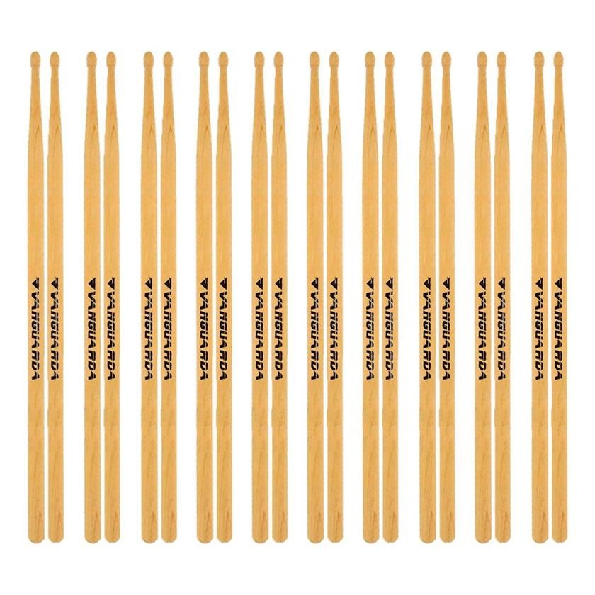 Kit 10 Pares De Baqueta Marfim 5a Bateria Profissional