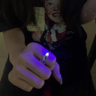 Anel de Casal Luminoso de Amor de Nicho Anel Ajustável em Oferta na Shopee