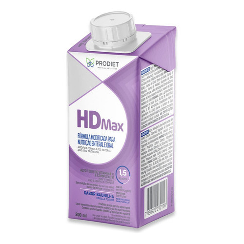 Hdmax 200ml Dieta Enteral Sabor Baunilha Prodiet