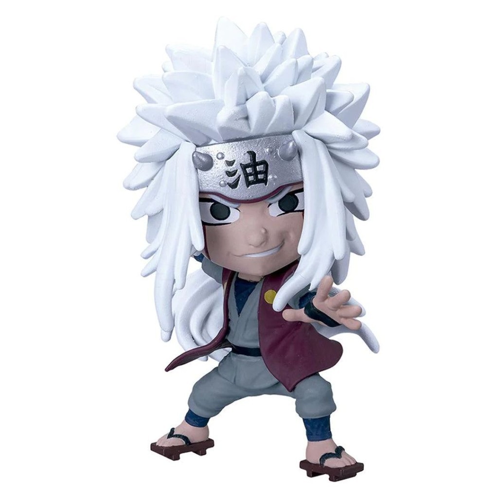 Naruto Bandai Boneco Chibi Master Jiraya Colecionavel Action Figure Figura De Ação