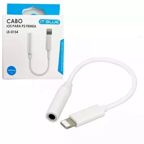 Adaptador Apple Lightning para Fone 3,5mm P2 – Original – Sem Bluetooth