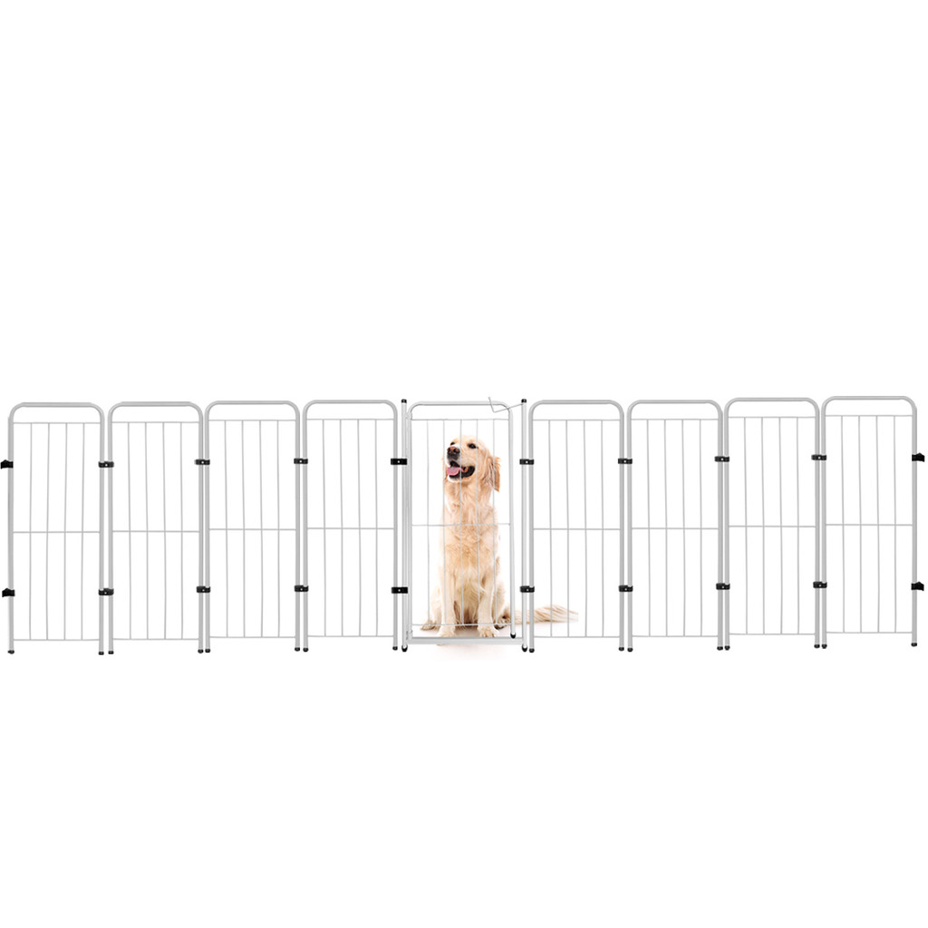 Cercado Cachorro Caes Grande Portao + 8 Modulos 342x98cm Pet em Oferta na Shopee
