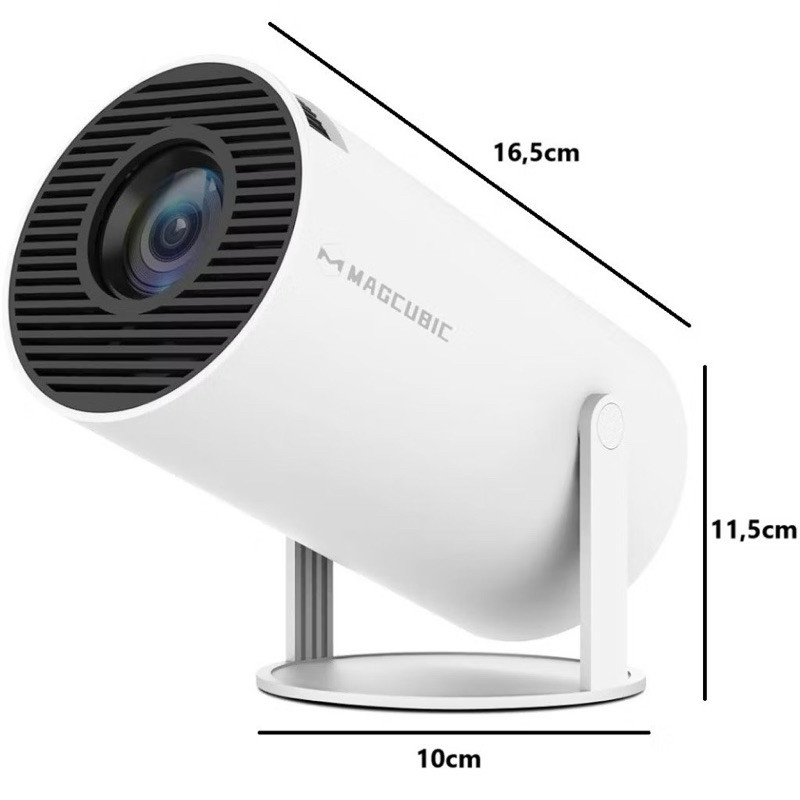 Projetor 4K HD 150 Polegadas Celular, Wifi e Bluetooth HY300 Magcubic 110/220 Tv B0x, Xbox, PS, Pc,