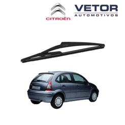 Palheta Traseira Premium Citroen C3 (2002 a 2008) Limpador Traseiro Original Vetor