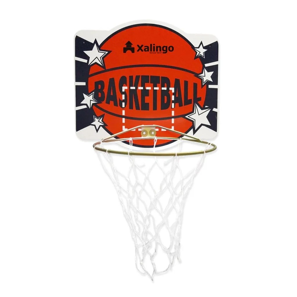 Tabela Basquete De Madeira Aro De Ferro 60 x 44 cm Xalingo