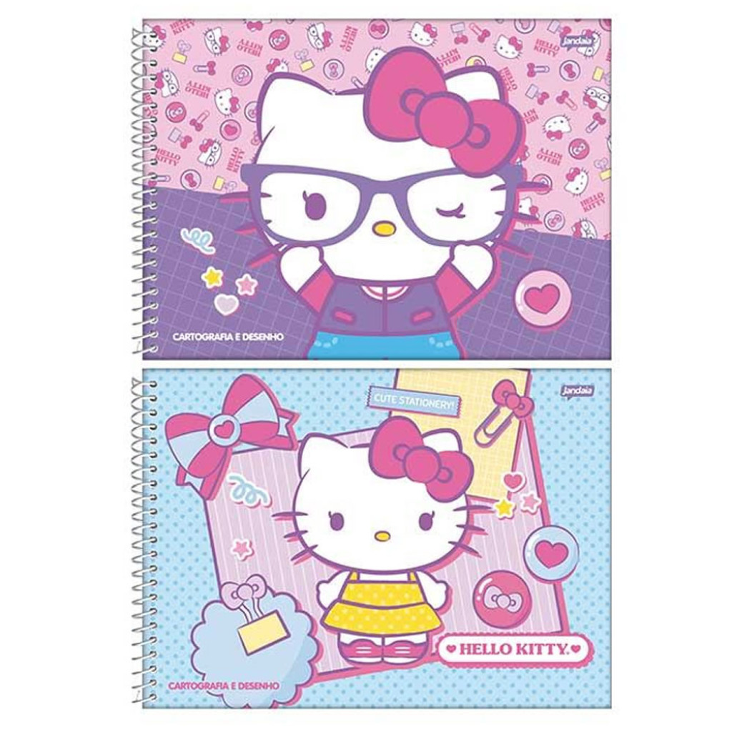 CADERNO ESPIRAL 275X200MM 80FLS  HELLO KITTY   JANDAIA   72983 24 - Stationery