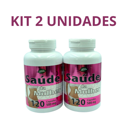 2X Saúde da Mulher 100% natural - 120 cápsulas de 500mg