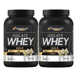 2x Whey Isolado Isolate Gold 900g Bodyaction