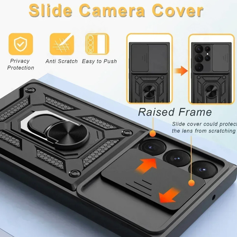 Capa Protetora À Prova De Choque Para Samsung Galaxy S24 Ultra Plus S23 S22 S21 S20 Ultra Plus S23 S21 S20 FE Do Anel De Proteção