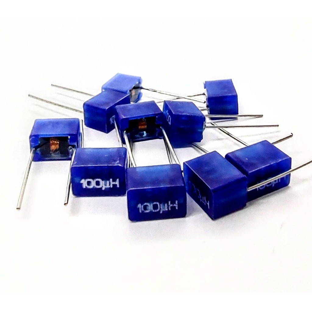 10 peças - Micro Choque Indutor 100UH Azul MC0100 (101K)