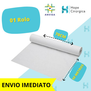 Lençol Descartavel Papel Hospitalar Maca 70x50 1 Rolo