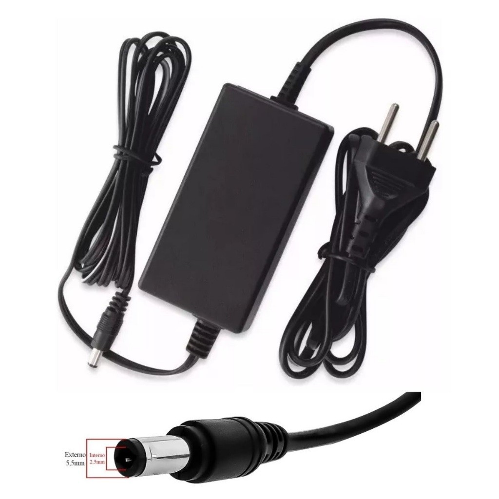 Fonte De Alimentação Eletrônica 24v 2a - Para Fita LED, Modem Roteador