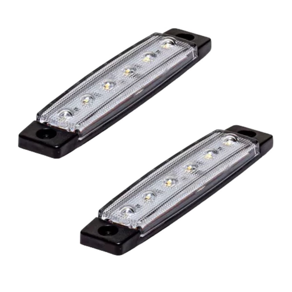 Kit 2 Lanternas Delimitadora Sinalizador Lateral 6 Led 12/24v em Oferta na Shopee
