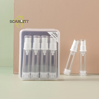 [Scarlett] 5ml 10ml 3/4Pcs Conjunto De Sub-Engarrafamento De Viagem AS Loção A Vácuo Cosmética Vazia Refilável Frasco Portátil Sobre Avião [Preferido]