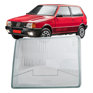 Lente Farol Fiat Uno 1985 1986 1987 1988 1989 1990 Lado Motorista em Oferta na Shopee