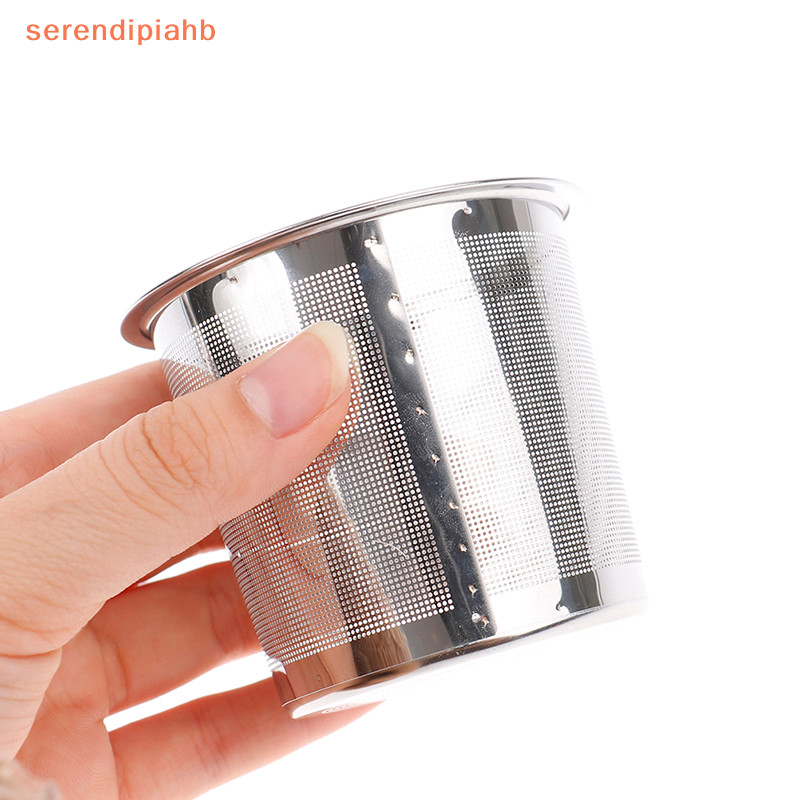 [serendipiahb] Filtro De Infusor De Chá De Malha Folha Vazamento De Peneira De Metal Copo De Aço Inoxidável em Oferta na Shopee