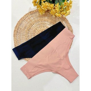 Kit 2 Calcinhas Feminina Sem Costura Plus  Cintura Alta Premium Tanga Corte Laser N Marca na Roupa
