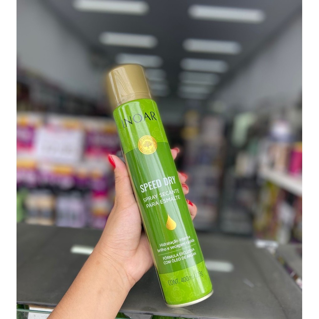 Spray Inoar  Secante para Esmalte 400ml em Oferta na Shopee