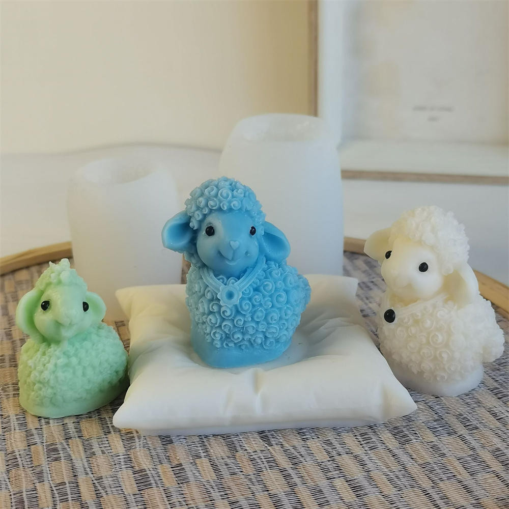 3D Molde de Velas de Ovelha Molde de Sabonete Feito à Mão Molde de Sabonete de Silicone para Bolo de Chocolate em Oferta na Shopee