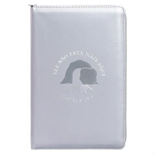 Bíblia Sagrada NVI | Leitura Perfeita | Zíper | Couro Soft | Cinza em Oferta na Shopee