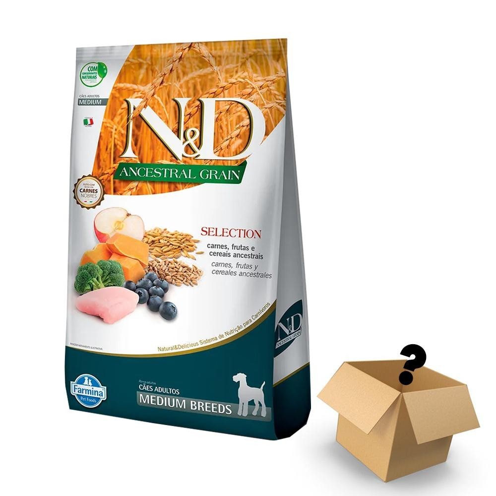 Ração N&D Ancestral Selection Cães Adultos Médio - 15kg em Oferta na Shopee