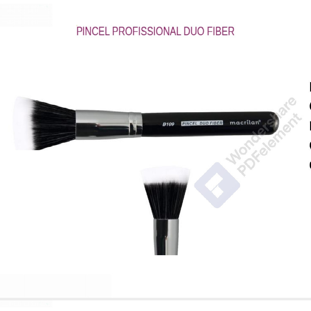 Pincel B109 Profissional Duo Fiber Macrilan