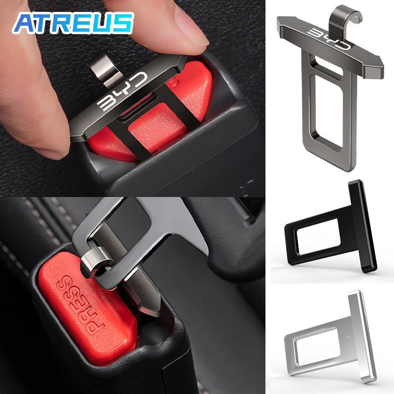1/2Pçs Para BYD Extensor Fivela De Cinto De Segurança De Carro Assento Fivela Cinto De Segurança Carro Para BYD Atto 3 Yuan plus Dolphin Seal U Han EV em Oferta na Shopee