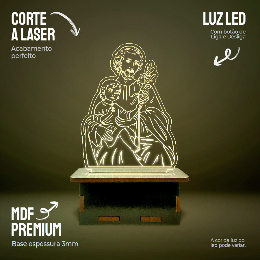 Mini Luminária São José em Oferta na Shopee