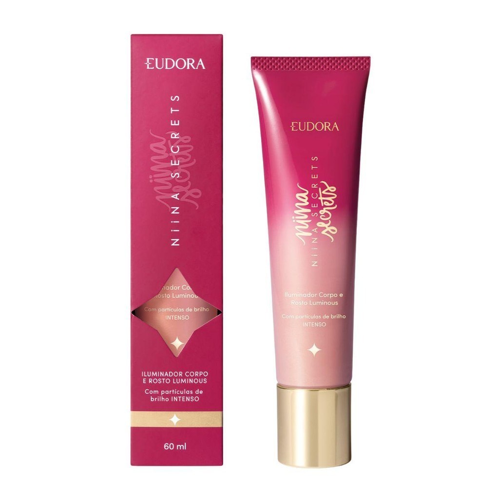 Iluminador Corpo E Rosto Luminous Eudora Niina Secrets 60ml
