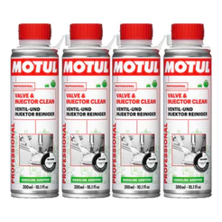 KIT MOTUL VALVE & INJECTOR CLEAN 300ML 4 UNIDADES