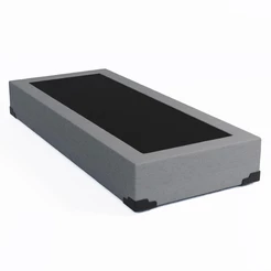 Base para Cama Box Solteiro Joe Linho (36x88x188) Cinza