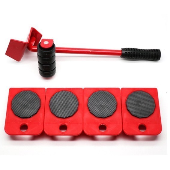 Aparelho Movedor Móveis Fácil Levantador Materiais Pesados Kit 5 Peças Sliders em Oferta na Shopee